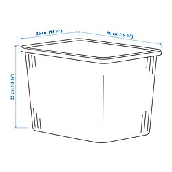 Ilustración de medidas - RYKTA caja con tapa