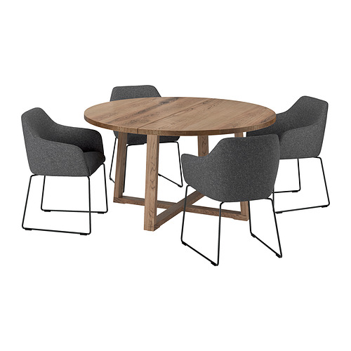 MÖRBYLÅNGA / TOSSBERG, table and 4 chairs. 1 of 7 open dialog