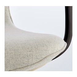 Measurement Illustration - LÅNGFJÄLL office chair with armrests