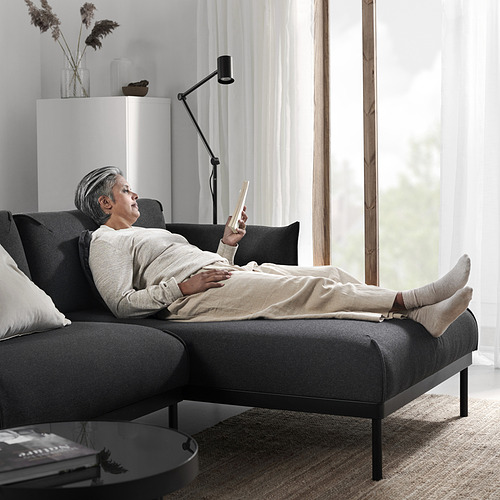 ÄPPLARYD, 4-seat sofa with chaiselongue. 3 of 8 open dialog