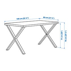 Measurement Illustration - SKÅLSTA dining table