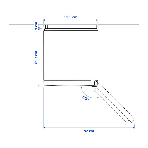FÖRTOFT, refrigerator/freezer. 12 of 13 open dialog