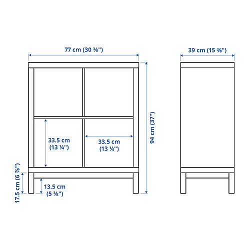 KALLAX, shelving unit with underframe. 5 of 5 open dialog