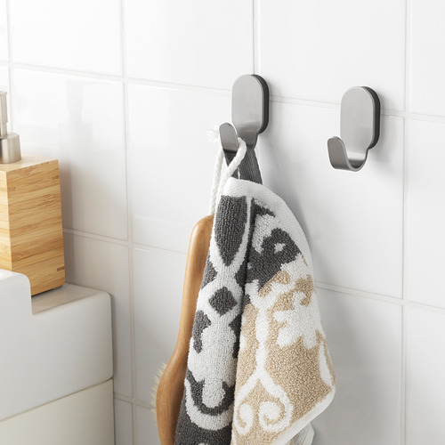 Ganchos de baño con toalla; Tornillos ocultos, acero inoxidable para mayor durabilidad.