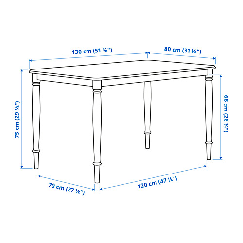 DANDERYD / SKOGSTA, mesa de comedor y 4 sillas. 5 de 6 abrir diálogo
