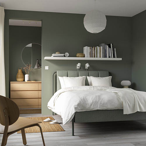 TÄLLÅSEN, upholstered bed. 2 of 11 open dialog