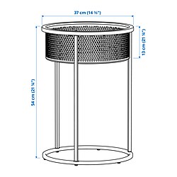 Measurement Illustration - BLÅKRÅKA plant stand