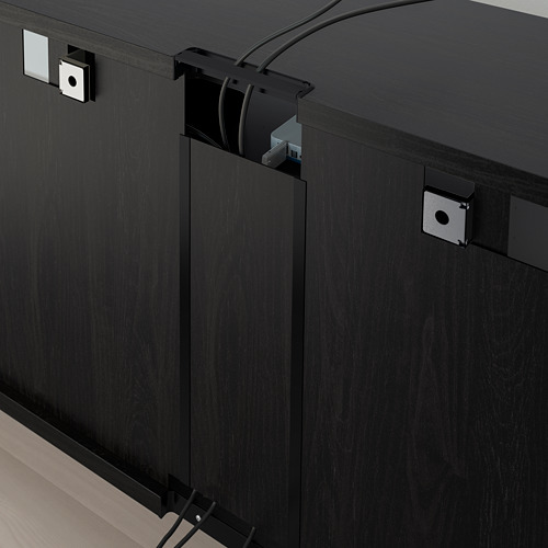 BESTÅ, TV storage combination with drawer rail, soft close. 9 of 10 open dialog