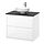 Select colour variation: high gloss white/black marble effect
