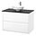 Select colour variation: high gloss white/black marble effect