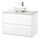 Select colour variation: high gloss white/white marble effect