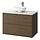 Select colour variation: brown oak effect/white marble effect
