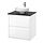 Select colour variation: high gloss white/black marble effect