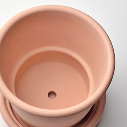 Measurement Illustration - MUSKOTBLOMMA plant pot with saucer