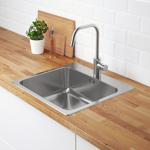 LÅNGUDDEN, Inset sink 1 bowl with water trap. 2 of 7 open dialog