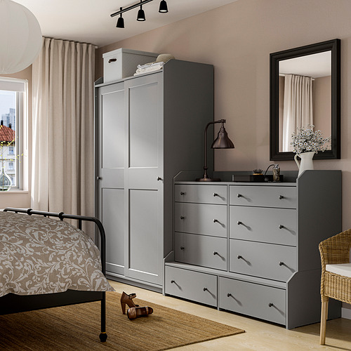 HAUGA, storage combination with drawers. 2 of 6 open dialog