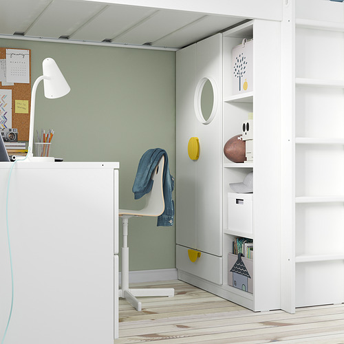 SMÅSTAD, loft bed with desk. 6 of 9 open dialog