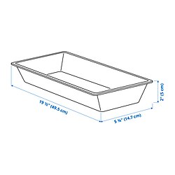 Measurement Illustration - UPPDATERA utensil tray