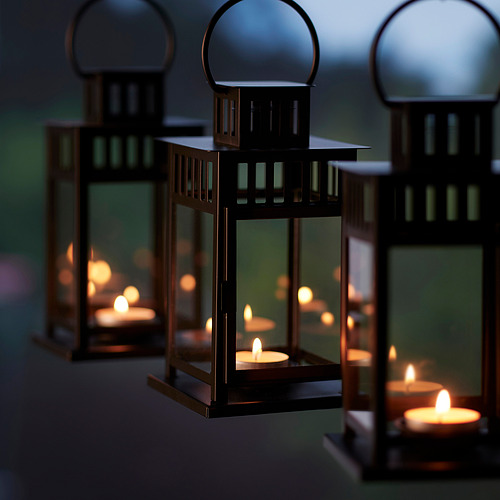 BORRBY, lantern for tealight. 2 of 5 open dialog