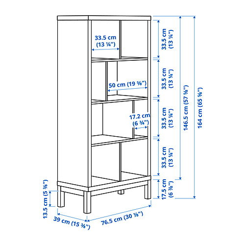 KALLAX, shelving unit with underframe. 5 of 5 open dialog