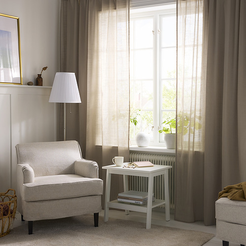 SILVERLÖNN, Sheer curtains, 1 pair. 2 of 5 open dialog