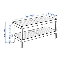 Measurement Illustration - MACKAPÄR shoe rack