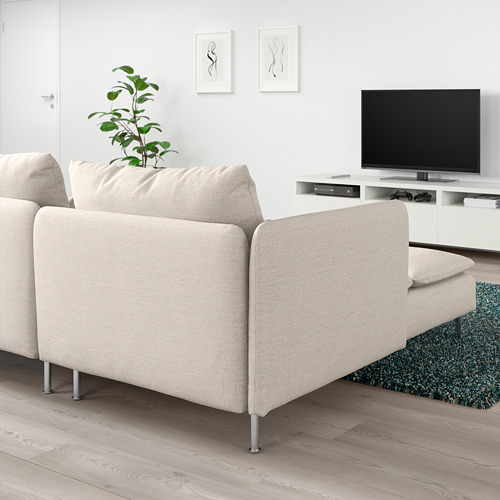 SÖDERHAMN, 4 seat sofa with chaise longue. 4 of 7 open dialog