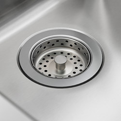 Measurement Illustration - LÅNGUDDEN Inset sink 1 bowl with water trap