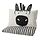 Select colour variation: black white/zebra
