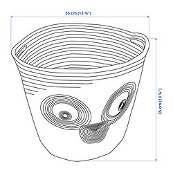Measurement Illustration - UPPSTÅ storage bag