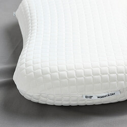 NORDSTÅLÖRT almohada ergonómica, de espaldas/lado