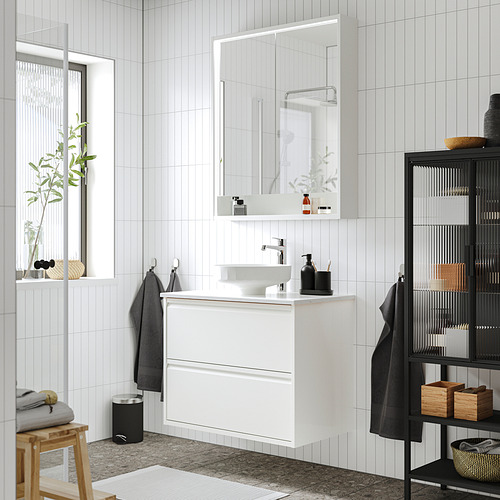 ÄNGSJÖN / LERSJÖN, Bathroom vanity with sink & faucet. 2 of 8 open dialog