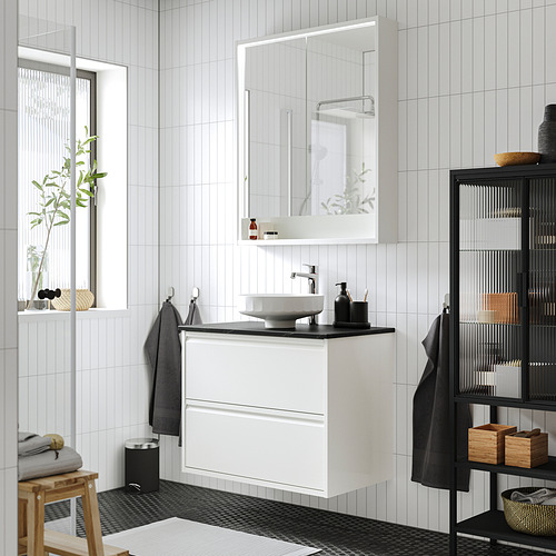ÄNGSJÖN / LERSJÖN, Bathroom vanity with sink & faucet. 2 of 8 open dialog