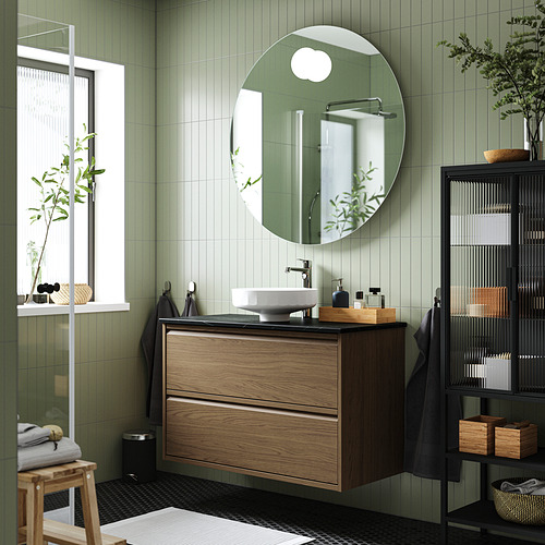 ÄNGSJÖN / LERSJÖN, Bathroom vanity with sink & faucet. 2 of 8 open dialog
