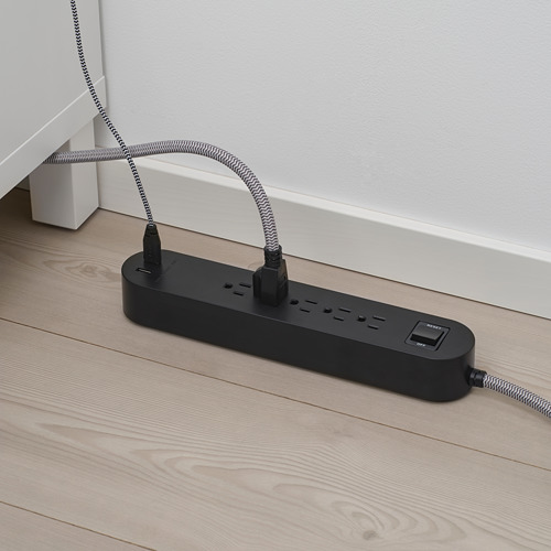 KOPPLA, 5 outlet power strip & 2 USB ports. 2 of 2 open dialog
