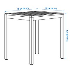 Measurement Illustration - NÄMMARÖ outdoor table
