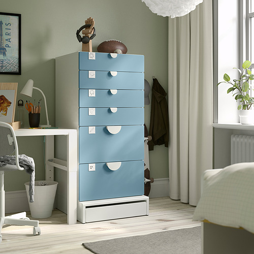 SMÅSTAD / UPPFÖRA, 6-drawer chest. 2 of 8 open dialog