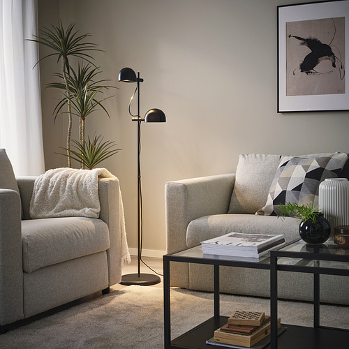 FOLKBÅT, floor lamp with 2 spots. 3 of 4 open dialog