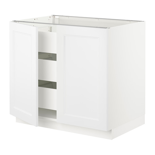 SEKTION / MAXIMERA, base cabinet w 2 doors/3 drawers. 1 of 3 open dialog