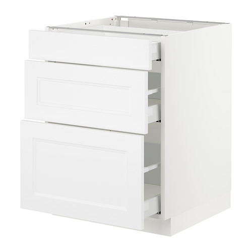 SEKTION, base cabinet with 3 drawers. 1 of 3 open dialog