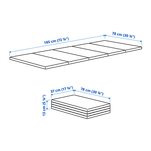 PLUFSIG, alfombrilla gimnasia plegable. 6 de 6 abrir diálogo