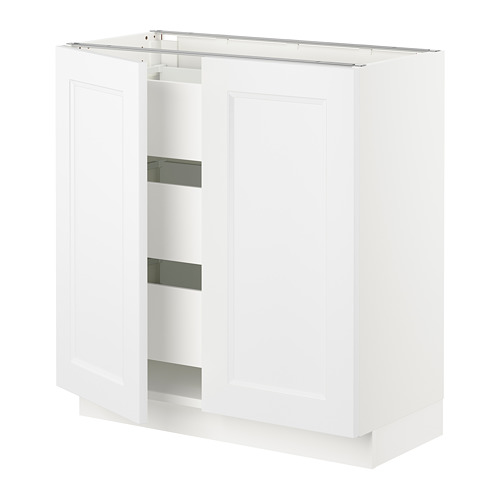 SEKTION / MAXIMERA, base cabinet w 2 doors/3 drawers. 1 of 3 open dialog
