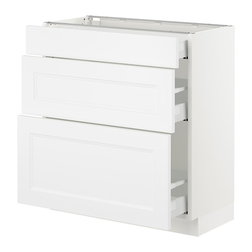 SEKTION, base cabinet with 3 drawers. 1 of 3 open dialog
