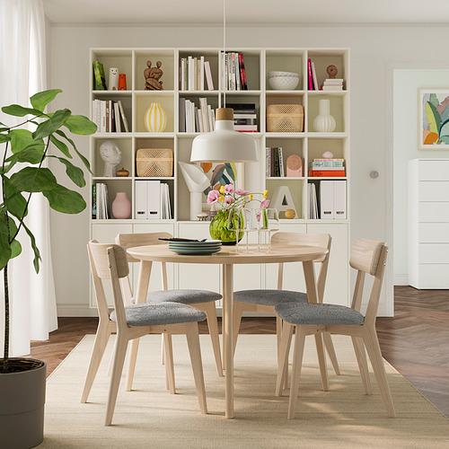 LISABO, round dining table and 4 chairs. 2 of 8 open dialog