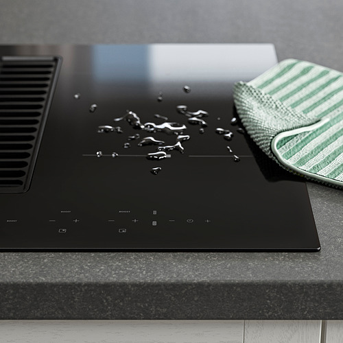 TÄCKNAN, Induction hob with built-in extractor. 4 of 10 open dialog