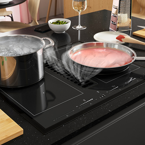 TÄCKNAN, Placa inducción con extractor integrado. 5 de 11 abrir diálogo