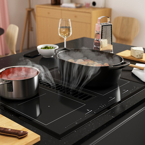 TÄCKNAN, Placa inducción con extractor integrado. 6 de 11 abrir diálogo