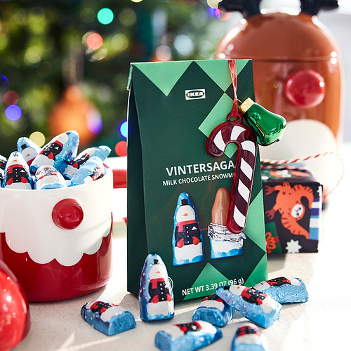 VINTERSAGA, bag of milk chocolate snowmen. 2 of 4 open dialog