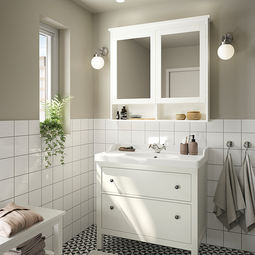 HEMNES, Bathroom vanity with drawers. 2 of 4 open dialog