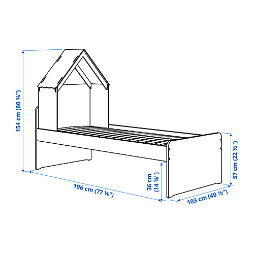 SLÄKT, bed frame. 6 of 6 open dialog